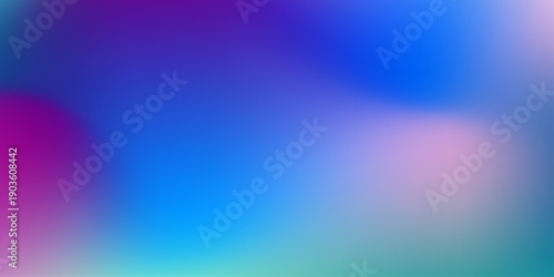 Abstract Blurred white blue teal pink purple background. Soft light gradient wave backdrop with place for text. grainy gradient background with hologram effect, Vibrant colorful gradient background.