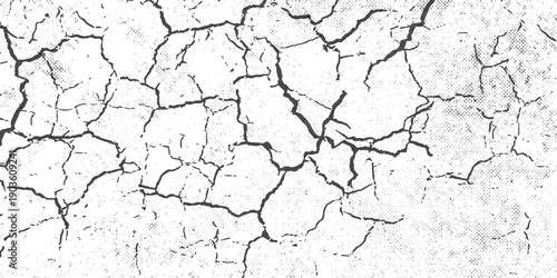 Ground cracks vector texture backgrounds. Use this texture to create realistic ground crack aesthetics in vector format for any graphic design project.