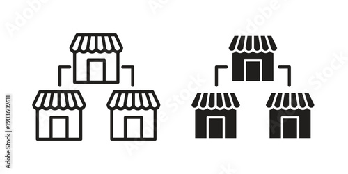 Franchise icon and symbol. Vector illustration.eps