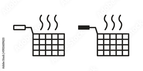 Fryer icon and symbol. Vector illustration.eps