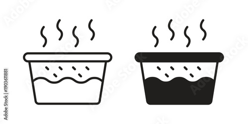 Hot Water icon and symbol. Vector illustration.eps
