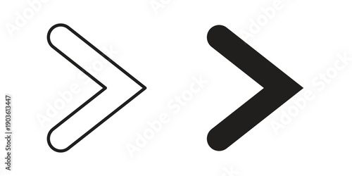 Is greater than icon and symbol. Vector illustration.eps