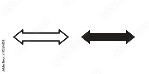 Left right direction icon and symbol. Vector illustration.eps
