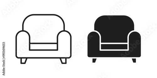 Lounge icon and symbol. Vector illustration.eps