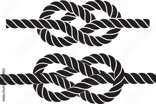 Rope black and white eps bundle