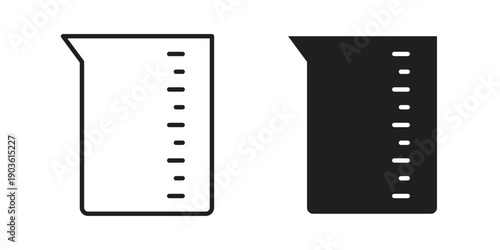 Measuring cup icon and symbol. Vector illustration.eps