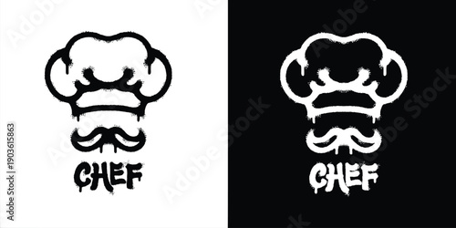 Graffiti Chef logo vector design