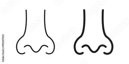 Nose icon and symbol. Vector illustration.eps
