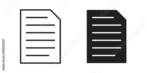 Notebook document icon and symbol. Vector illustration.eps