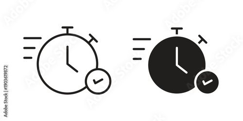 Quick approval icon and symbol. Vector illustration.eps