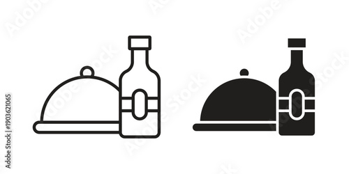 Room service icon and symbol. Vector illustration.eps