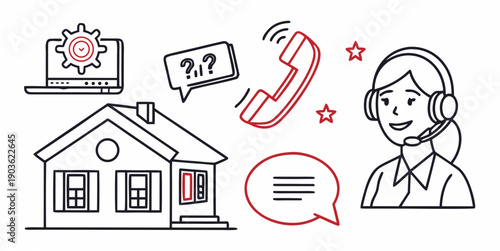 Customer service representative assisting with home maintenance inquiries over the phone