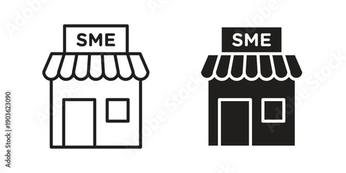 SME icon and symbol. Vector illustration.eps