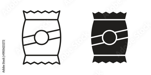 Snacks icon and symbol. Vector illustration.eps