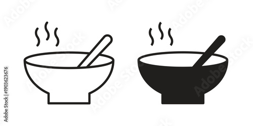 Sour soup icon and symbol. Vector illustration.eps