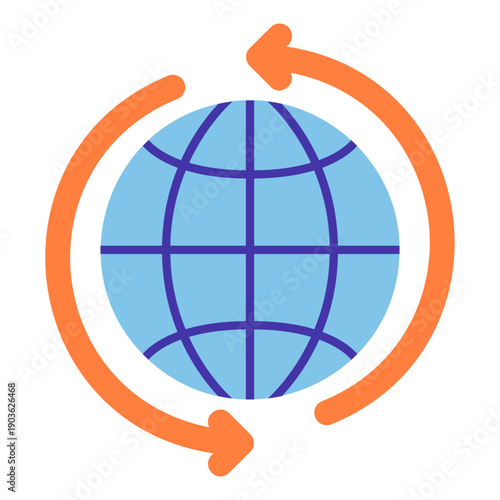 globe with learning connections