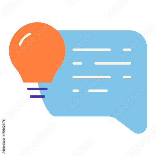 chat bubble with learning tips