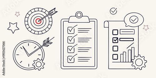 Illustrations of project management tools and techniques