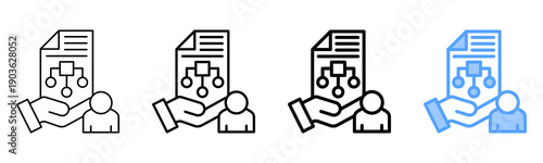 Usage Scenario Icon Different Style Outline Collection Set 