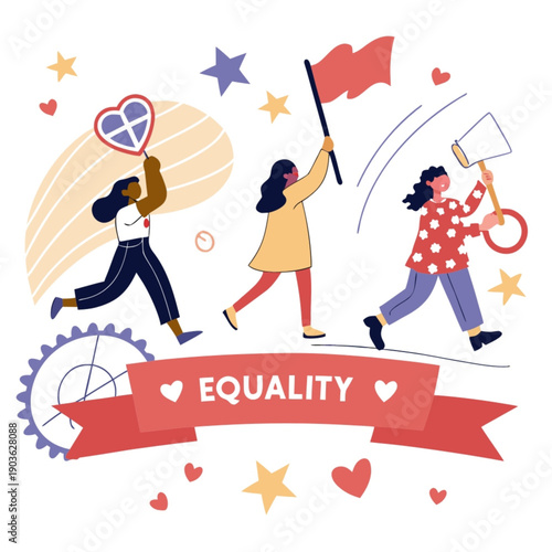 Celebration of Strong Women and Gender Equality – IWD Vector