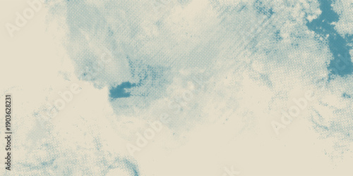 retro sky pattern on old paper background. raster vintage clouds