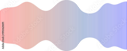 Sound wave podcast audio icon waveform frequency lines. Vector soundwave music pattern. Microphone signal equalizer background radio voice recording. Audio spectrum sound wave vector