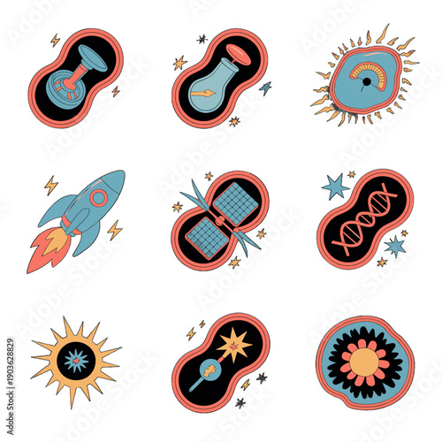 ATP Energy Production and Cellular Vitality Graphics for Health Technology and Metabolic Research Applications to Illustrate Mitochondrial Fuel, Performance Supplements, and Bioenergetic Power