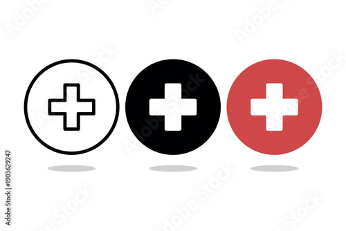 Natural Medical Silhouette Icon – Holistic Healthcare Symbol