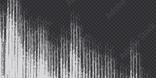 Vintage film filter overlay with dust and scratches. Grunge vector texture for retro photo effects, video overlays, or distressed design elements. Transparent background for easy layering.