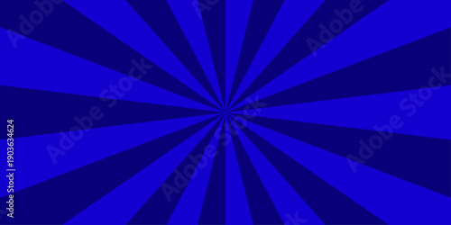 Background sunburst pattern blue design. Sunburst pattern summer social banner. sun beam vector banner design and comic burst gradient concept pattern. Blue sun rays background.