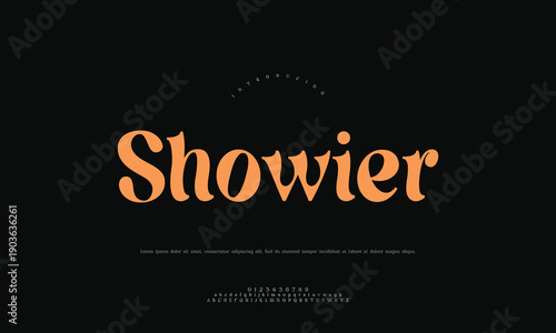 PeacockShowier Decorative Ornate Logo with Exotic Bird Inspiration for Luxury Identity