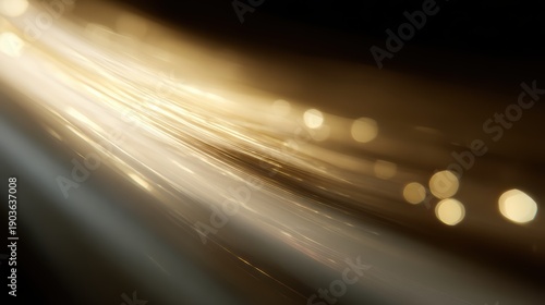 stock data abstract motion in gold light