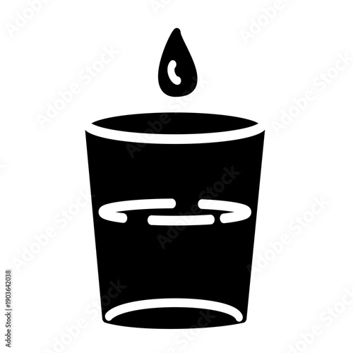 Glass of water and water drop icon. Drinking glass and droplet vector icon. Vector graphic, not Artificial Intelligence, logo illustration. Replaceable vector design