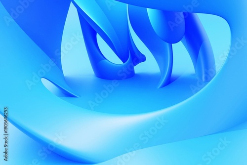 A soft, pastel 3D abstract background with gently overlapping curves in shades of blue. Ideal for use as a website background, presentation, branding, digital marketing, social media graphics, and mod