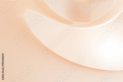 A soft, pastel 3D abstract background with gently overlapping curves in cream and beige tones. Ideal for use as a website background, presentation, branding, digital marketing, social media graphics, 