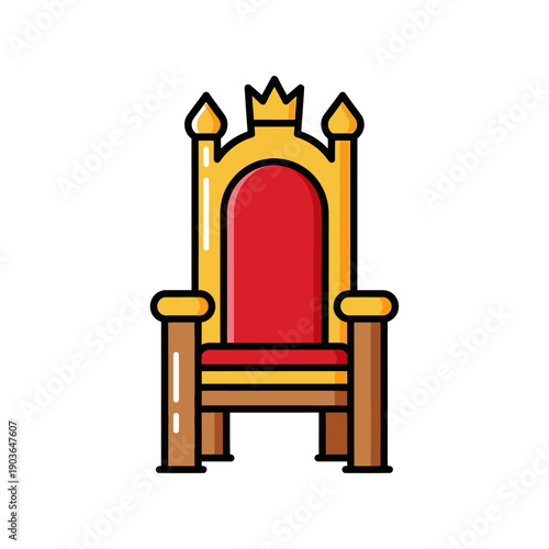 Royal Throne Icon - Symbol of Power and Authority