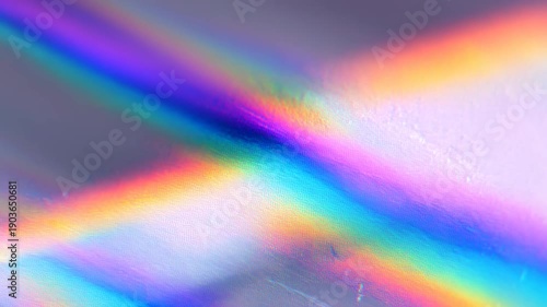 Vibrant rainbow light refractions creating dynamic abstract patterns