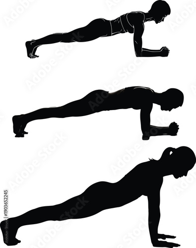 Variations of plank exercise for core strength