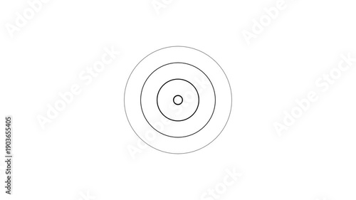 Digital radio beautiful wave black color animation. Abstract Radio wave white background 4k video.