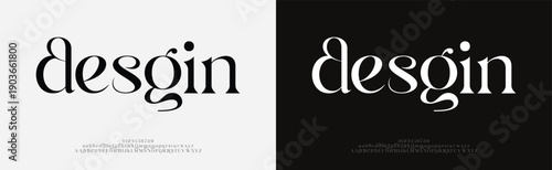 Design serif alphabet letters font. Typography elegant wedding classic lettering serif fonts decorative vintage retro. vector illustration