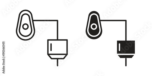 Anesthesia icon vector on trendy design. Outline vector stock illustration.