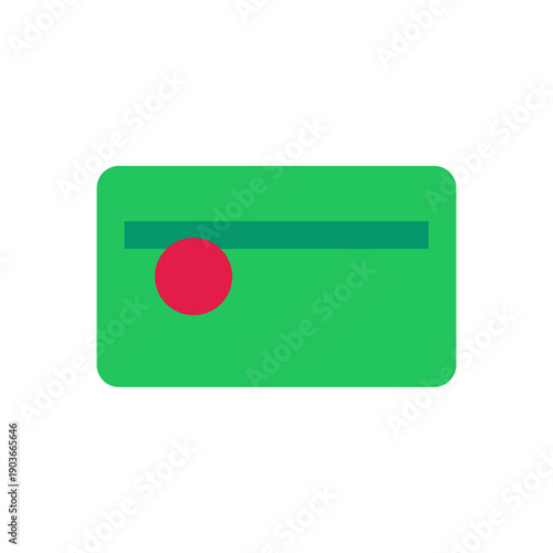 Bangladesh flag on a green credit card background Free Download Bangladesh flag on a green credit card background - GFXLoad