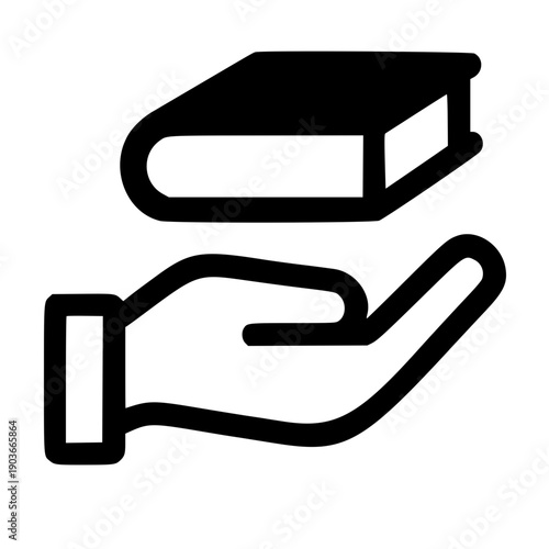 Hand Offering Book Icon