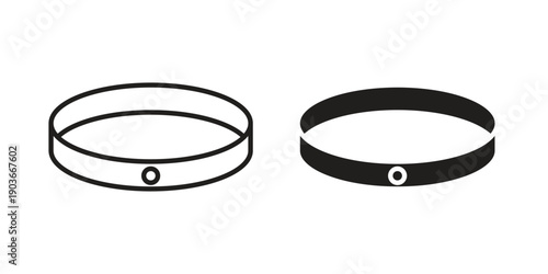 Bracelet icon vector on trendy design. Outline vector stock illustration.