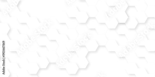 White paper texture abstract grid tile seamless hexagon wall creative metal business wallpaper texture background.