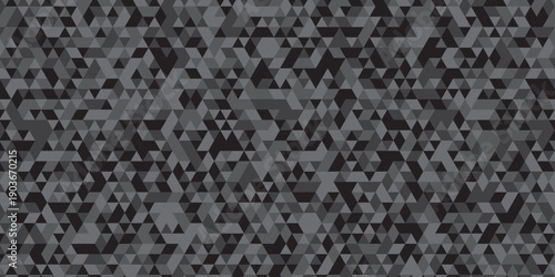 abstract geometric black and gray low polygon triangle vector paper wallpaper origami background. gradient grid creative digital business triangular low textile design.