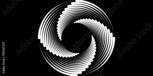 Modern abstract background. Halftone dots in circle form. Round logo design element or icon. modern dots concept