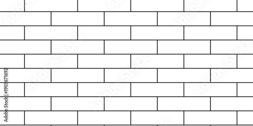 Pavement brick wall seamless mosaic stone concrete wall surface tiles. subway vector block rock white brick wall texture background.