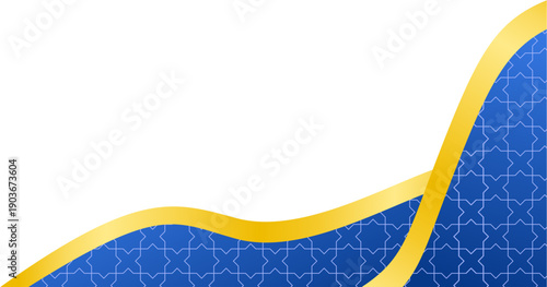 Modern Islamic Corner Decoration for Ramadan Background