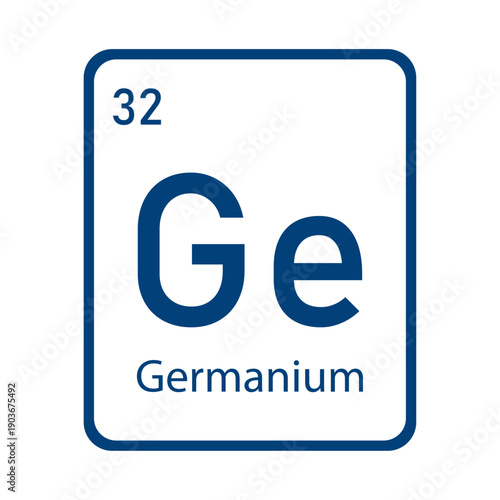 Germanium element symbol Ge periodic table chemistry